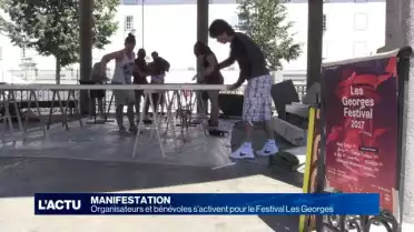 Préparatifs du Festival Les Georges à Fribourg