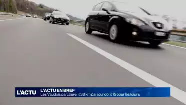 Les Vaudois parcourent 38km par jour dont 15 pour le loisir