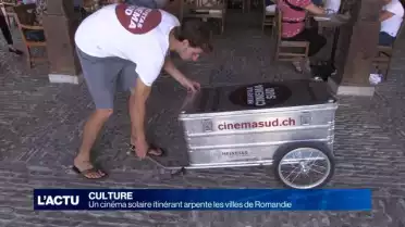 Un cinéma solaire itinérant arpente les villes de Romandie