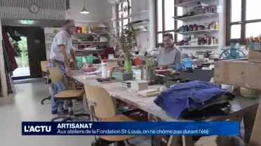 Visite de l&#039;atelier d&#039;artisanat de la fondation St-Louis
