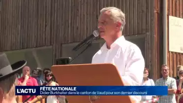 Burkhalter dans le canton de Vaud pour son dernier discours