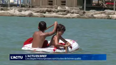 Les plages fribourgeoises sont toutes de bonne qualité
