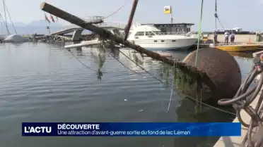 Une attraction d&#039;avant-guerre sortie du fond du lac Léman