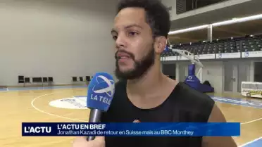 Jonathan Kazadi de retour en Suisse mais au BBC Monthey