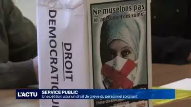 Une pétition pour un droit de grève du personnel soignant
