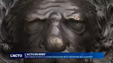Les portes de la cathédrale retrouvent leurs lions de bronze