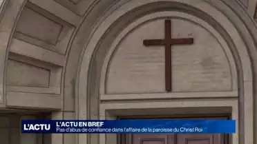 Pas d&#039;abus de confiance dans l&#039;affaire du Christ Roi