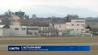 Un PC-7 de l'armée s'est écrasé dans les alpes