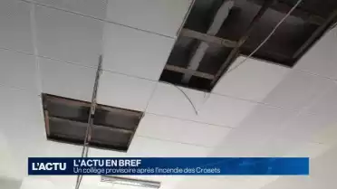 Un collège provisoire après l&#039;incendie des Crosets