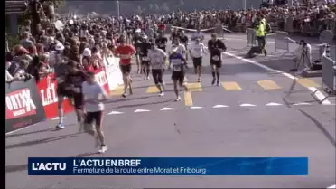 Fermeture de la route entre Morat et Fribourg