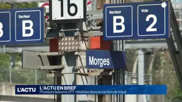 Plusieurs liaisons CFF rétablies dans le canton de Vaud