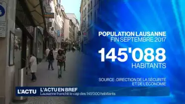 Lausanne franchit le cap des 145'000 habitants