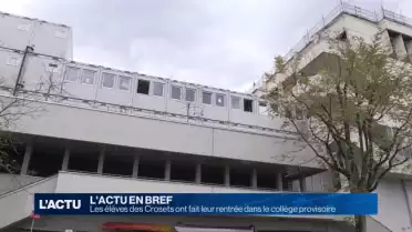 Les élèves des Crosets ont intégré leur collège provisoire