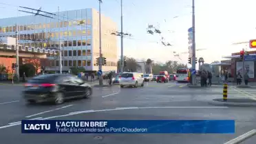 Trafic à la normale sur le Pont Chauderon