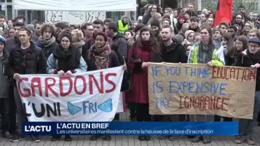 Mobilisation contre la hausse des taxes universitaires