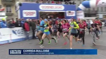 Tradition vachement originale pour la Corrida Bulloise