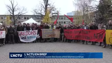 Le combat contre la hausse des taxes universitaires continue