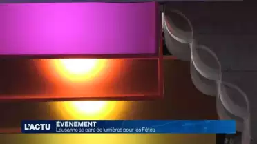 Lausanne se pare de lumières pour les Fêtes