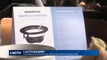 Les restaurants lausannois offrent leur service à Mère Sofia