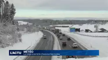La neige fait des dégâts sur les routes