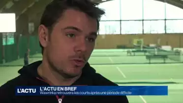 Stan Wawrinka revient sur les courts après sa blessure