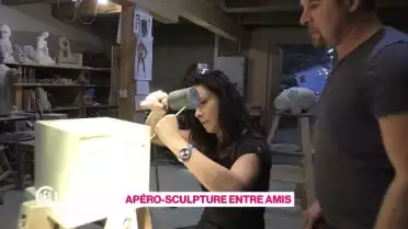 Un apéro-sculpture entre amis