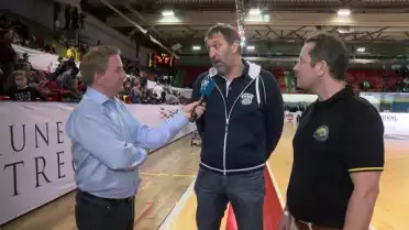 SBL CUP, demi-finale Fribourg-Lugano, la mi-match