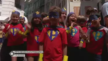 Cortège de la fête des écoles primaires 2018 à Lausanne