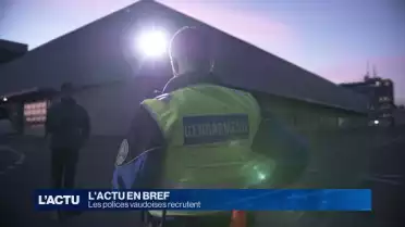 Les polices vaudoises recrutent