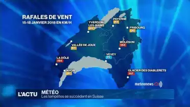 Les tempêtes se succèdent en Suisse