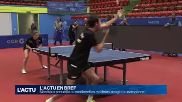 Les meilleurs pongistes européens ce weekend à Montreux