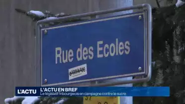 Le législatif fribourgeois en campagne contre le sucre.