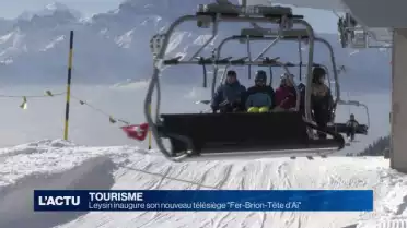 Leysin inaugure son nouveau télésiège "Fer-Brion-Tête d’Aï"