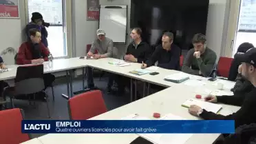 Quatre ouvriers licenciés pour avoir fait grève