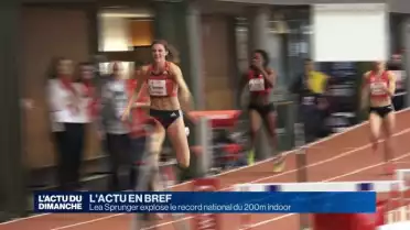 Lea Sprunger explose le record national du 200m indoor