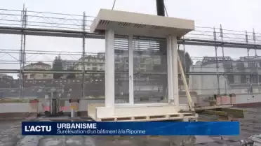 Un bâtiment administratif réhaussé à Lausanne