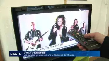 Une redevance radio-Tv à 200 francs séduit