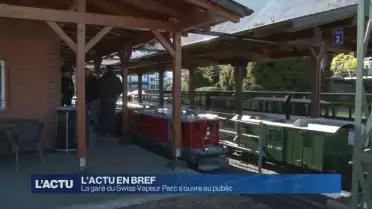 La gare du Swiss Vapeur Parc s'ouvre au public