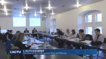 Bénéfice de 16,2 millions pour l&#039;Etat de Fribourg