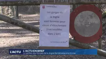 Le sentier des Gorges de la Jogne fermé jusqu'à la mi-mai