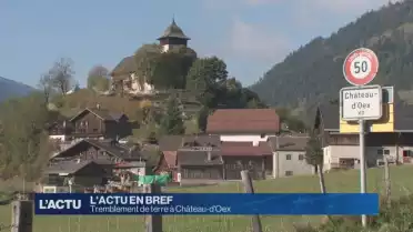 Tremblement de terre à Château-d&#039;Oex