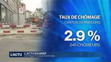 Le chômage est en baisse à la fin mars.