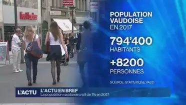 La population vaudoise croît de 1,0% en 2017