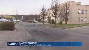 Un véhicule de transfert de fonds attaqué