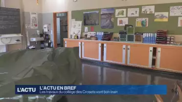 Les travaux du collège des Crosets vont bon train