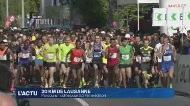 500 mètres en plus pour les 20 km de Lausanne