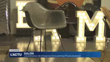 Les amoureux de vintage se retrouvent aux Puces du design