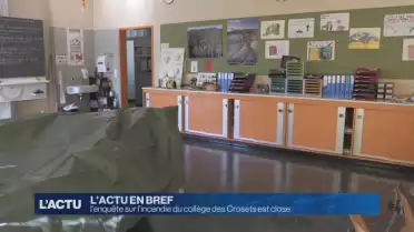 L&#039;enquête sur l&#039;incendie du collège des Crosets est close