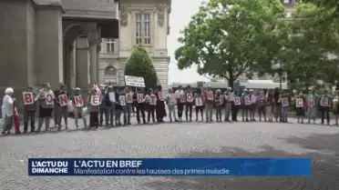 Manifestation contre les hausses des primes maladie