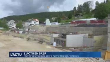 Première pierre pour l&#039;hôtel des Horlogers au Brassus